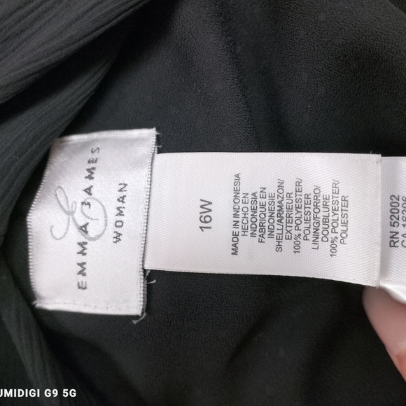 Emma James Black Maxi Sundress Sleeveless Scoop Neck - Picture 7 of 7